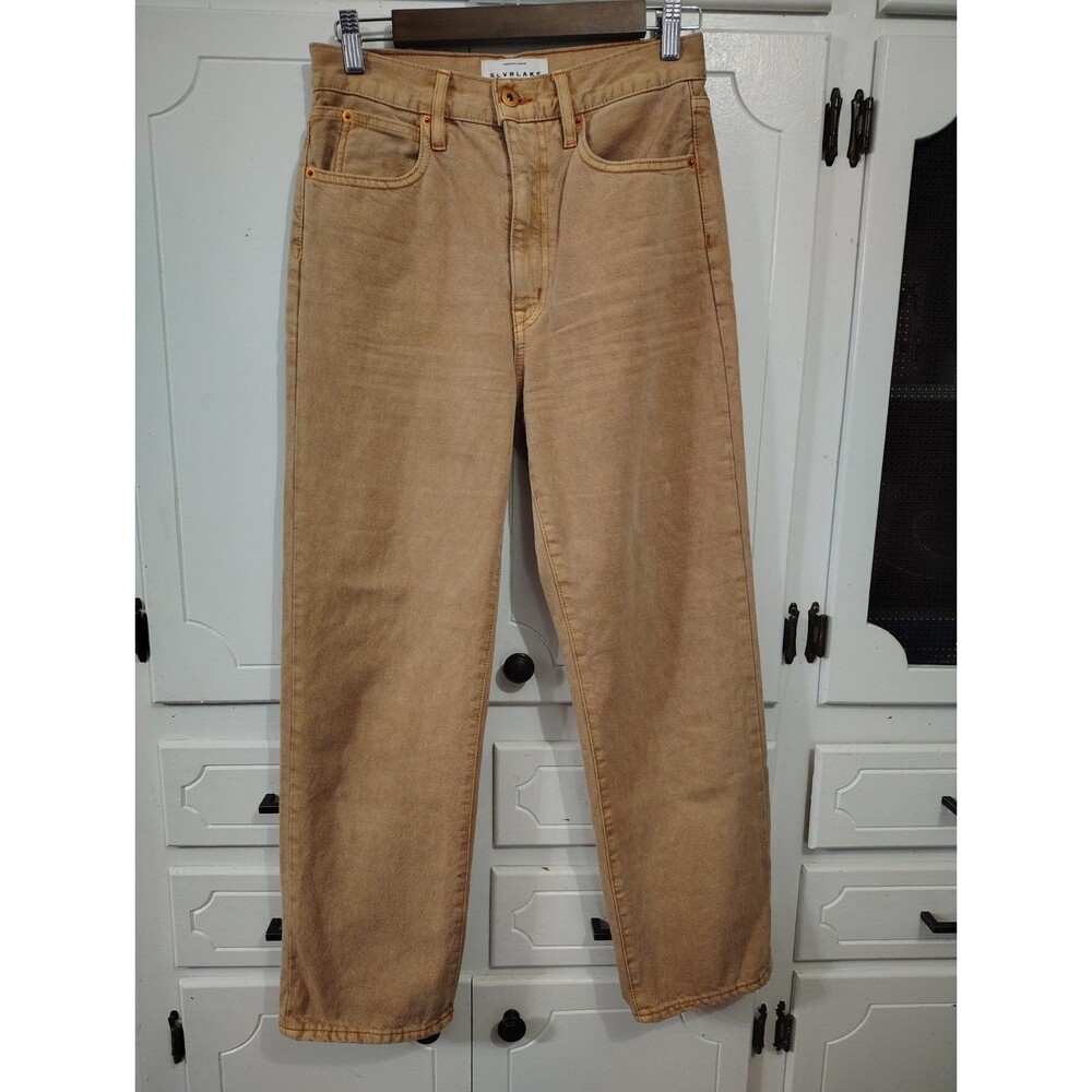 SLVRLAKE London Crop Straight Leg Jeans High Rise Women's size 26